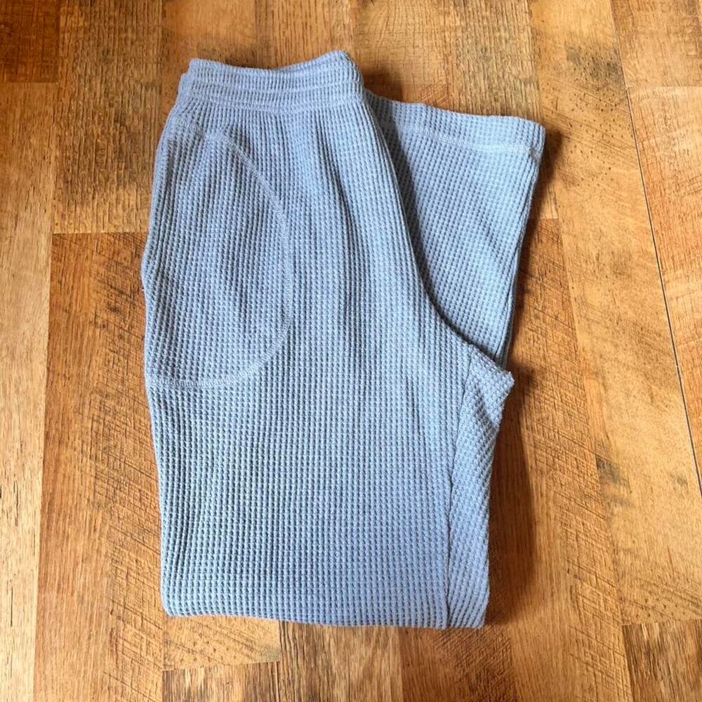 Aerie wide leg grey waffle pant - Picture 3 of 7
